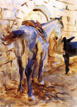  Cheval Tableau - Cheval de selle Palestine John Singer Sargent